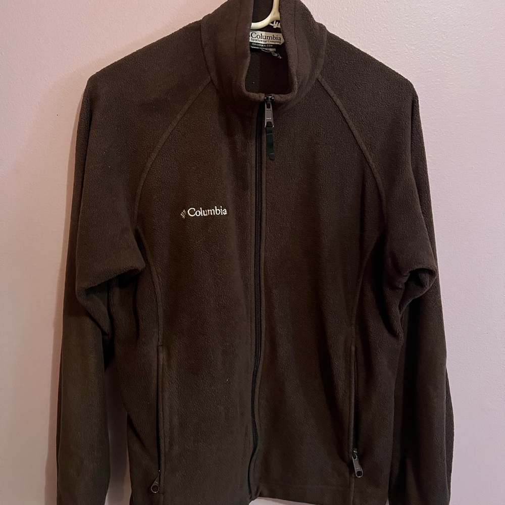 Columbia Brown Performance Jacket Lightweight Out… - image 1